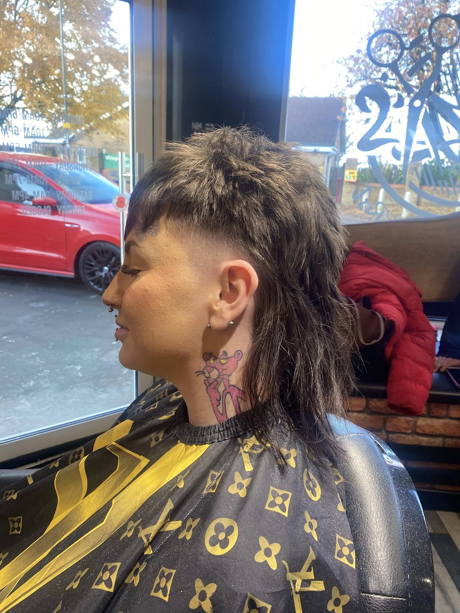 Modern mullet with a faded side